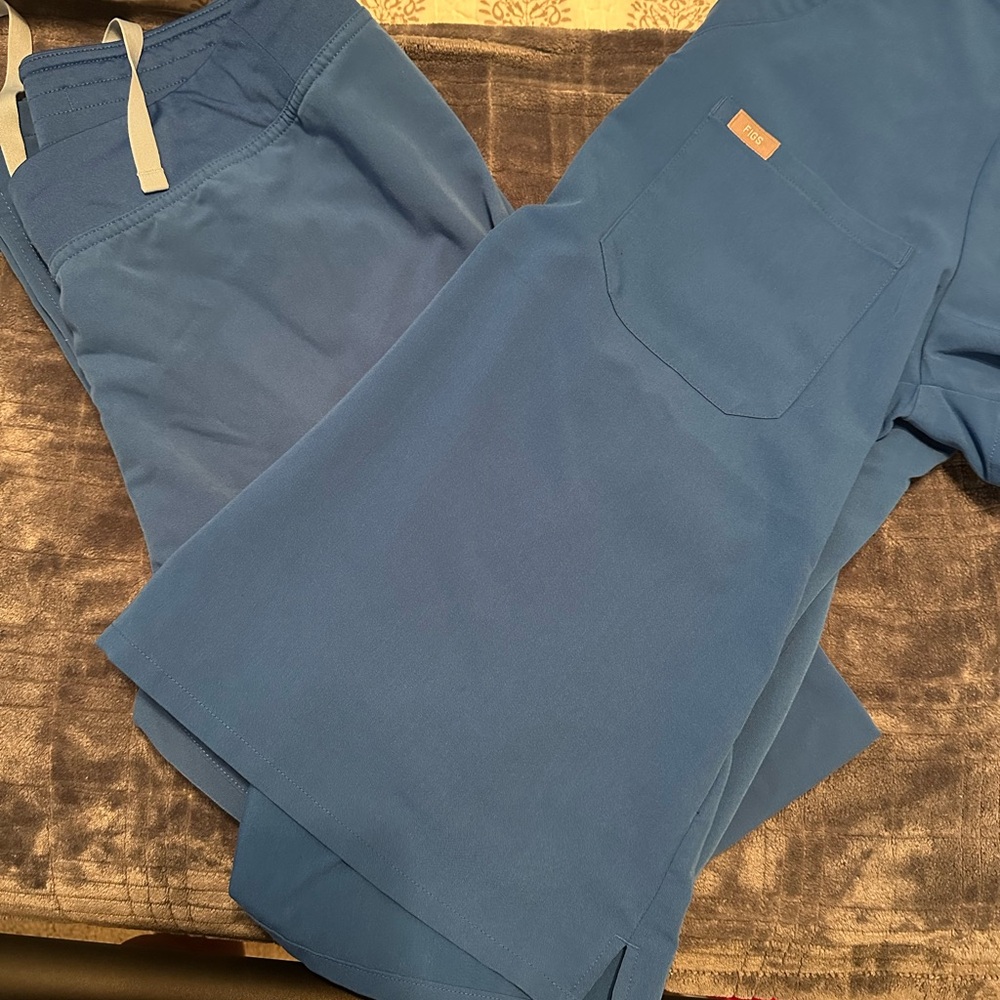 Royal blue figs scrubs